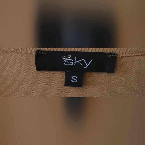 Sky Brand Tan Boho Blouse Size Small - Picture 2 of 2